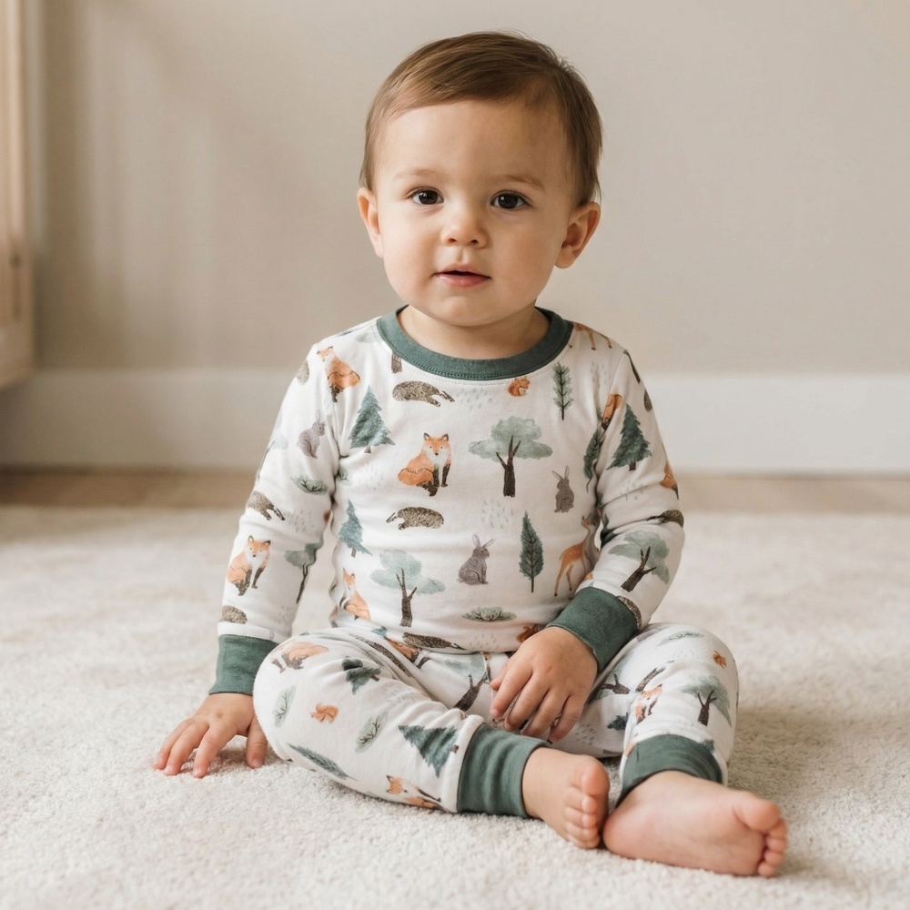Toddler cotton pajama set size 12 months